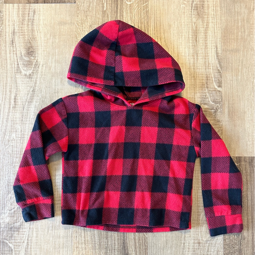 Jumping Beans Hooded Plaid Fleece | 4T‎
